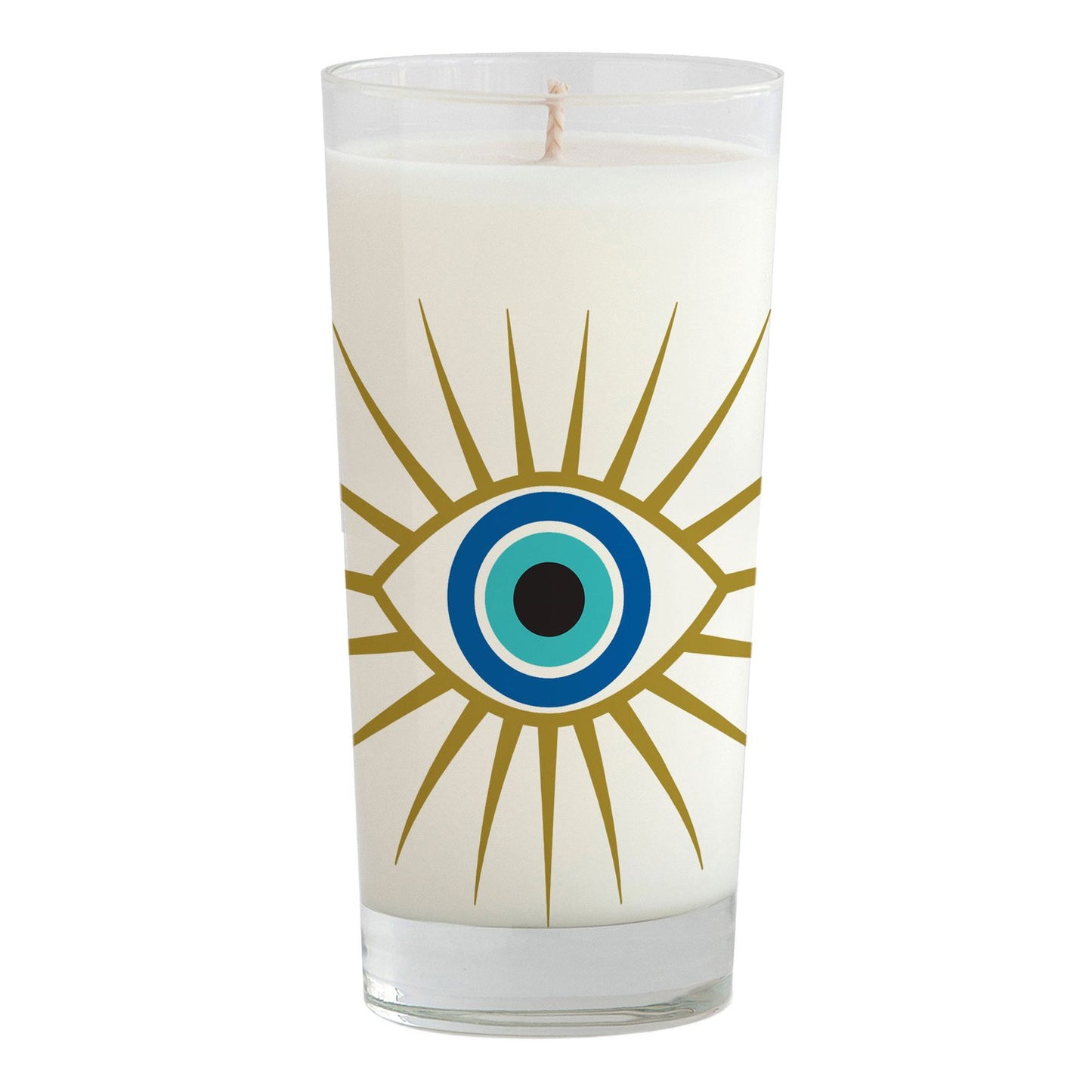 EVIL EYE DRINKING GLASS CANDLE