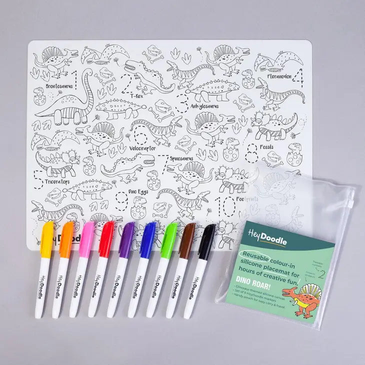 DINOROAR SILCONE COLORING MAT
