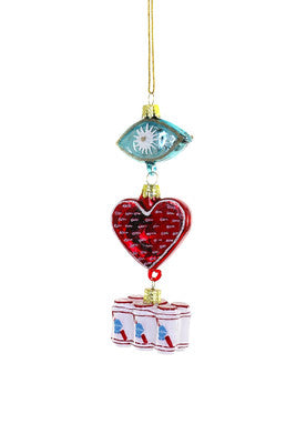 I HEART BEER ORNAMENT