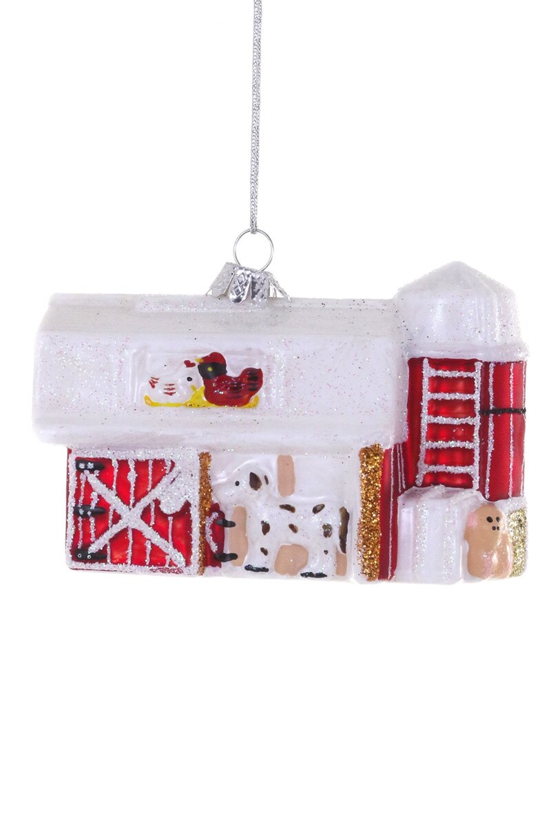 VINTAGE TOY BARN ORNAMENT