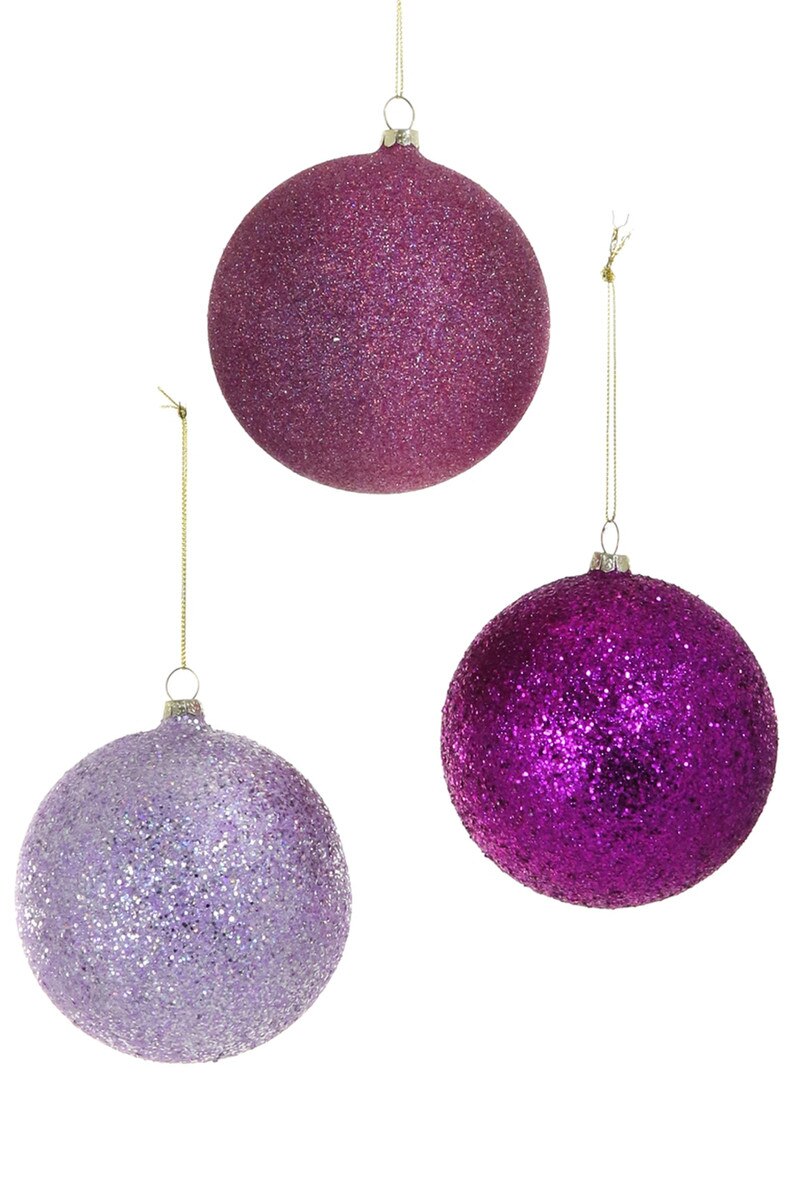 GLITTER BAUBLE ORNAMENT - LARGE