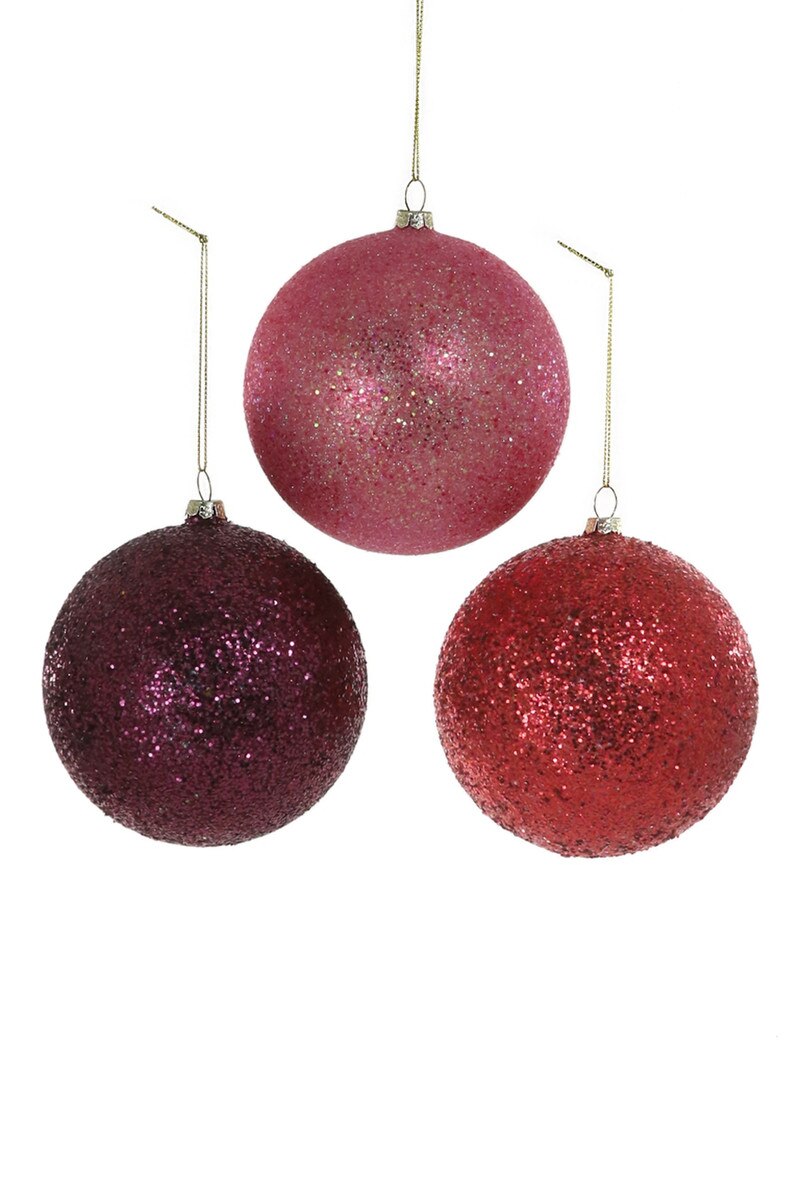 GLITTER BAUBLE ORNAMENT - LARGE