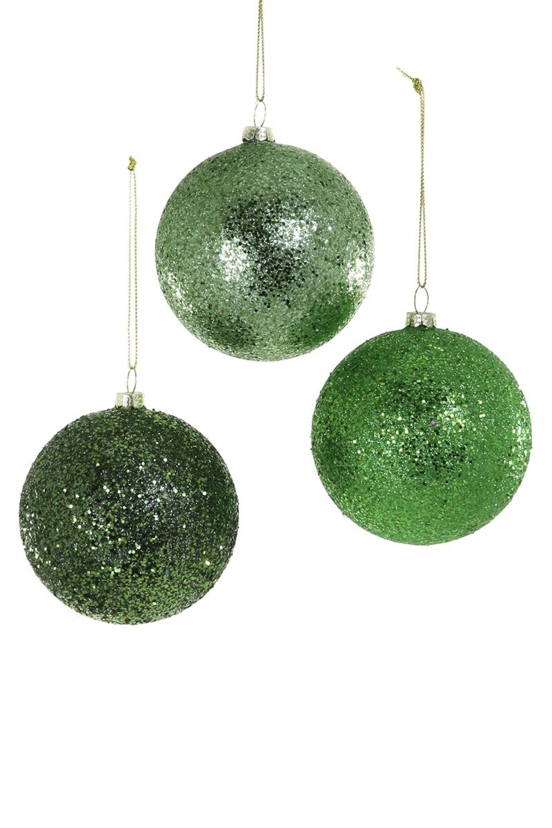 GLITTER BAUBLE ORNAMENT - MEDIUM