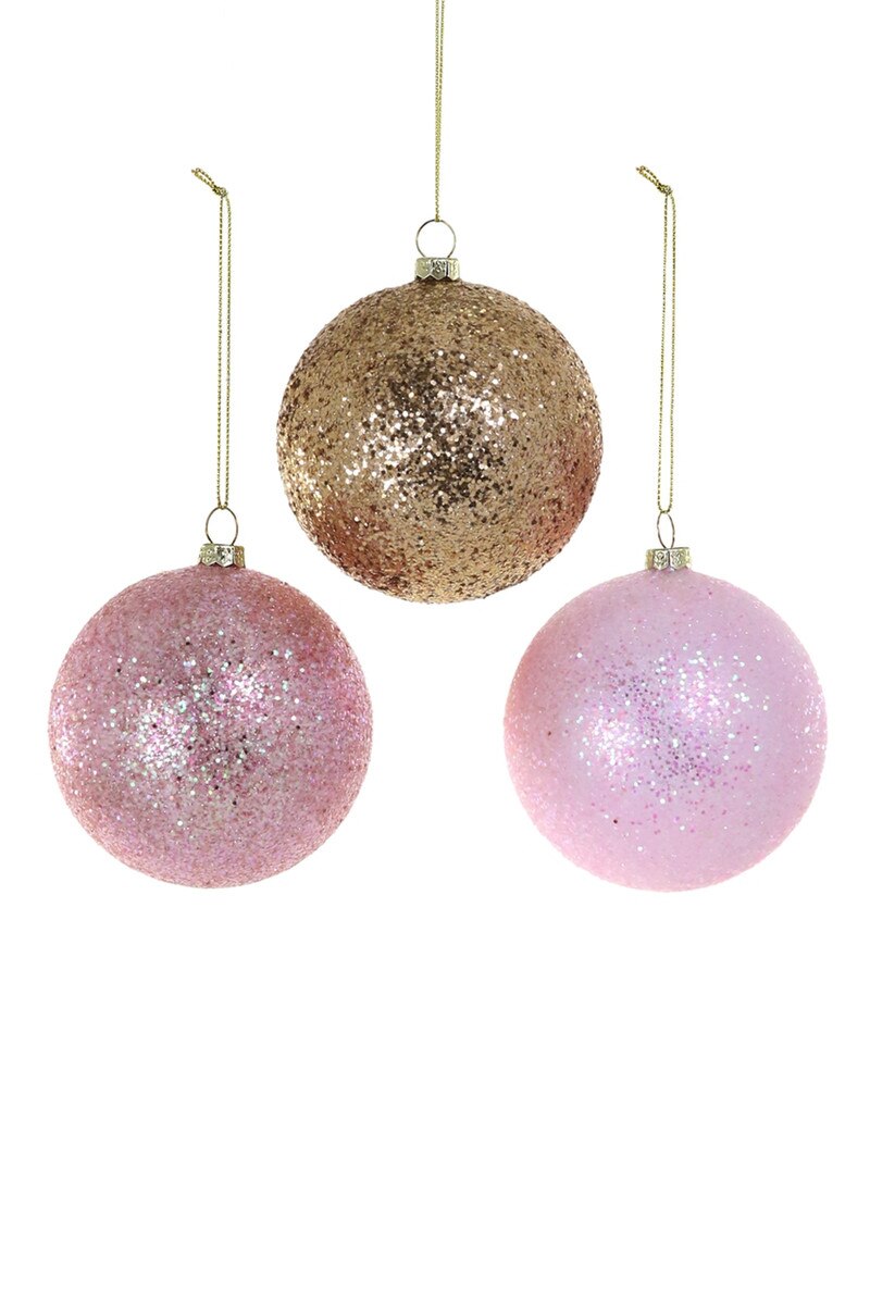 GLITTER BAUBLE ORNAMENT - MEDIUM