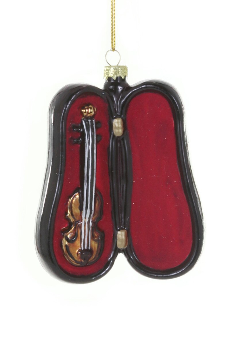 VIOLIN IN CASE ORNAMENT
