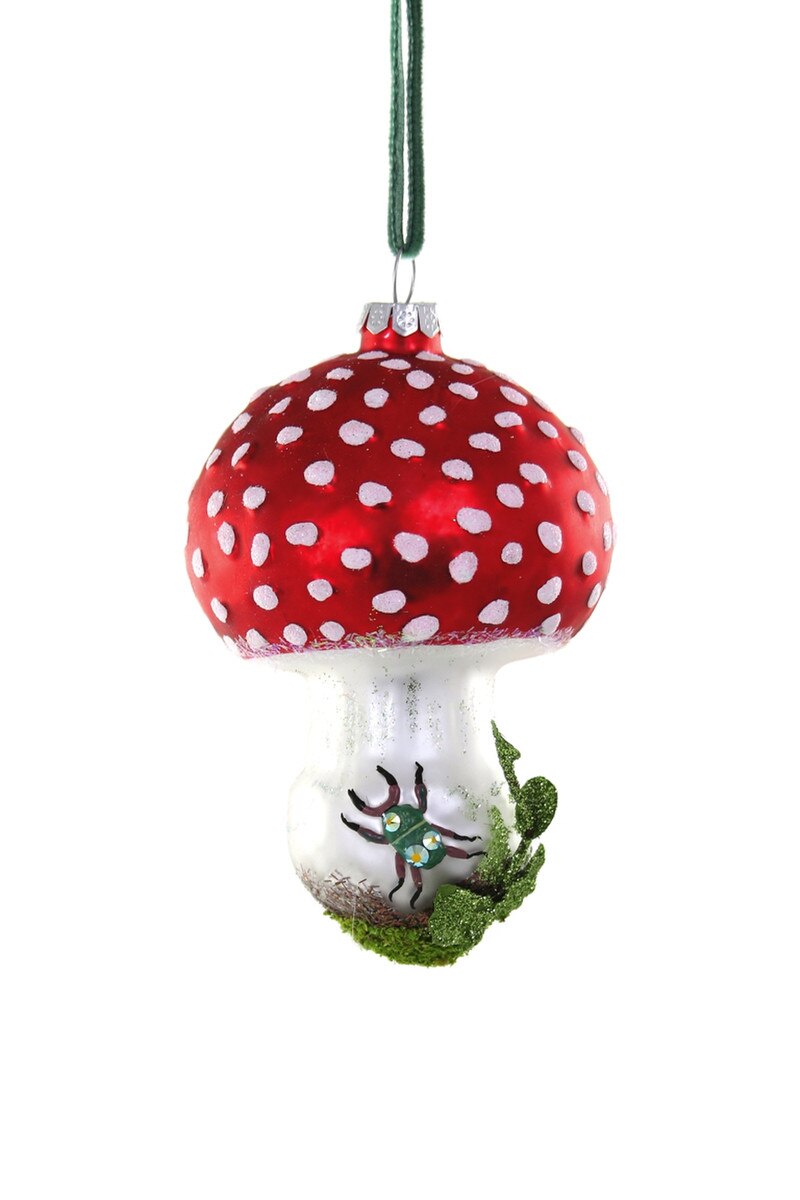 RED TOP MUSHROOM ORNAMENT