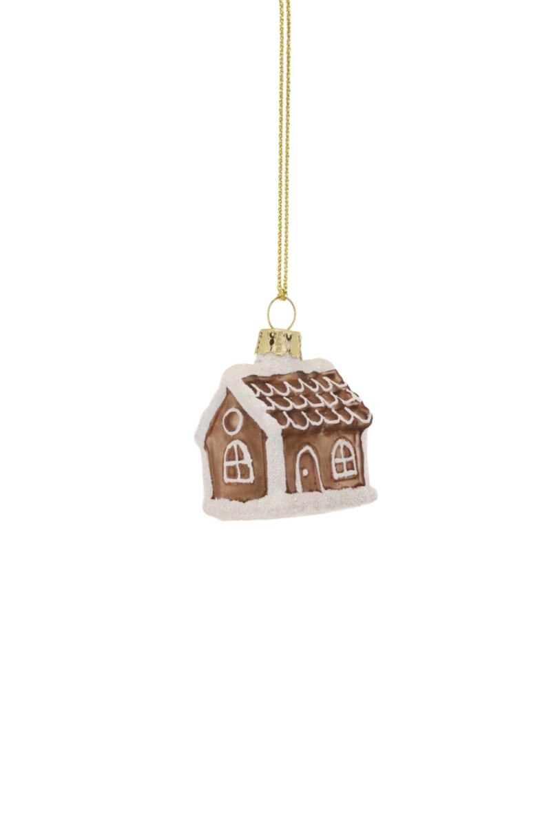 TINY GINGERBREAD HOUSE ORNAMENT