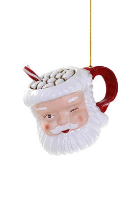 VINTAGE SANTA MUG ORNAMENT