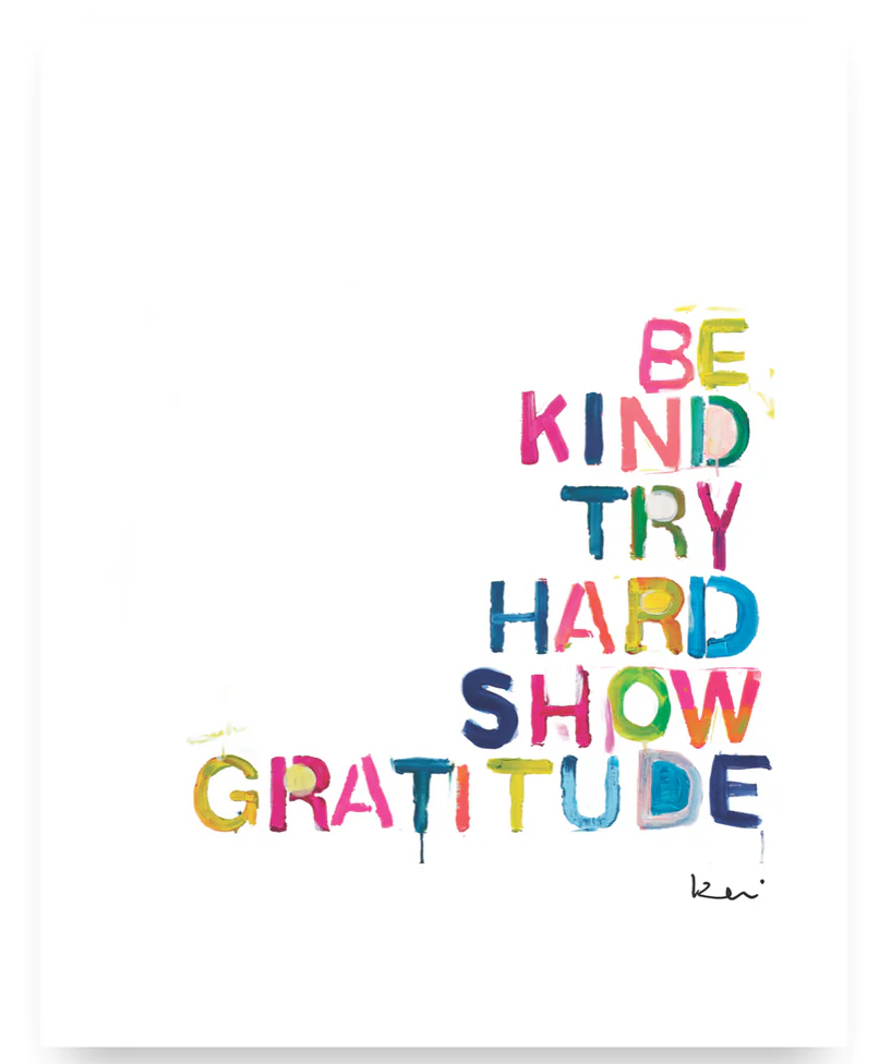 HOUSE RULES MINI ART PRINT KERRI ROSENTHAL