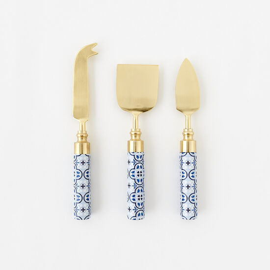 BLUE & WHITE CHEESE KNIVES