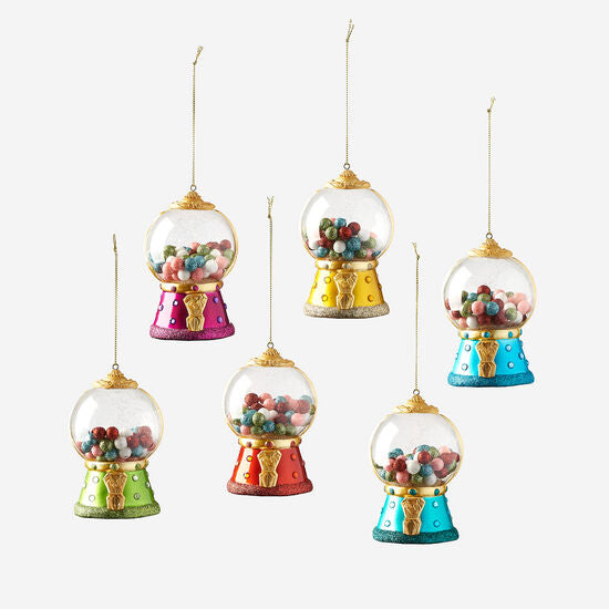 COLORFUL GUMBALL MACHINE ORNAMENT