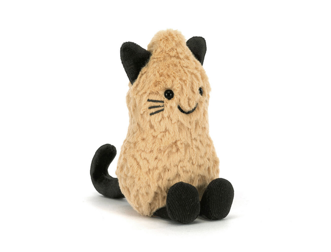 JELLYCAT AMUSEABLES PEANUT CAT OUTFIT