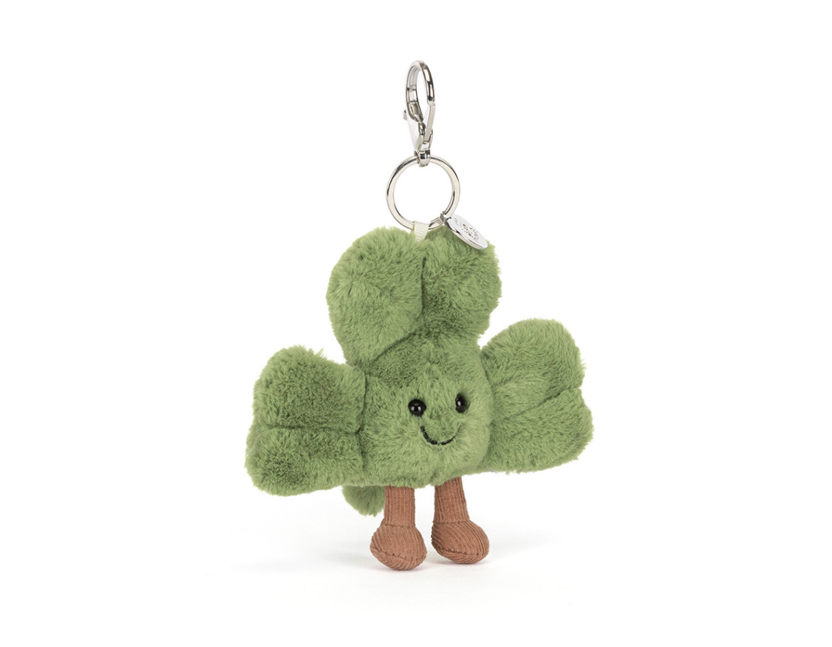 JELLYCAT AMUSEABLES SIOFRA SHAMROCK BAG CHARM 