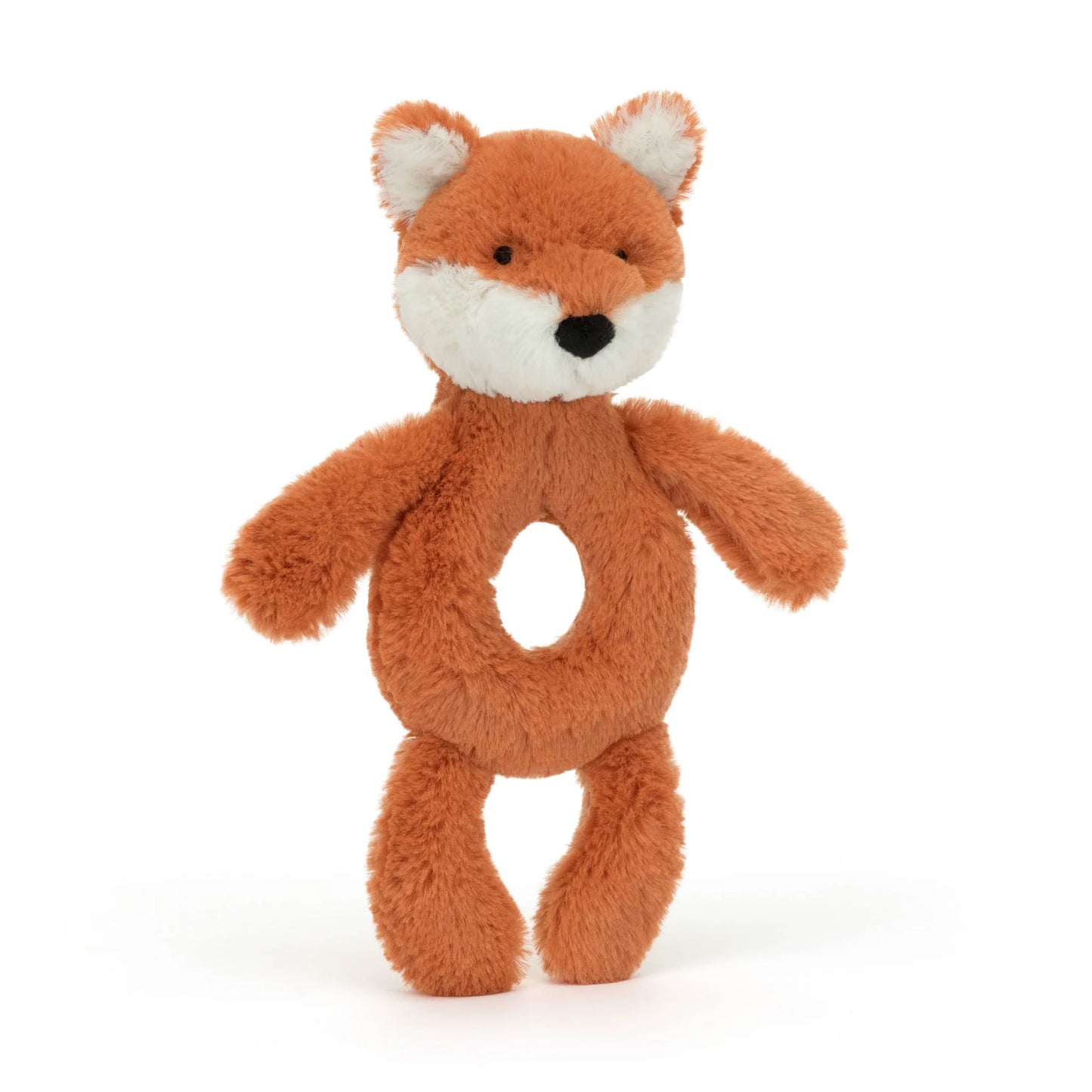 JELLYCAT BASHFUL FOX CUB RING RATTLE 
