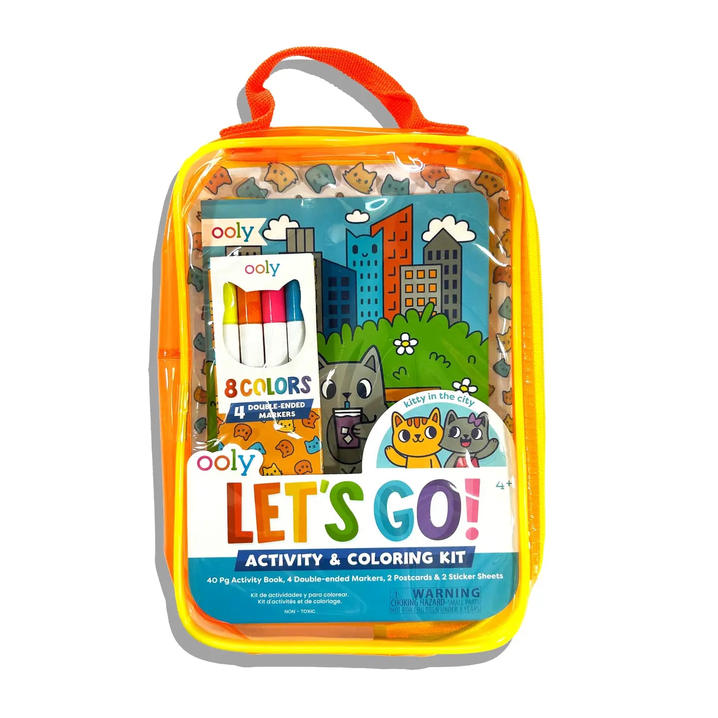 LET'S GO!  ACTIVITY & COLORING KIT KITTY IN THE CITY