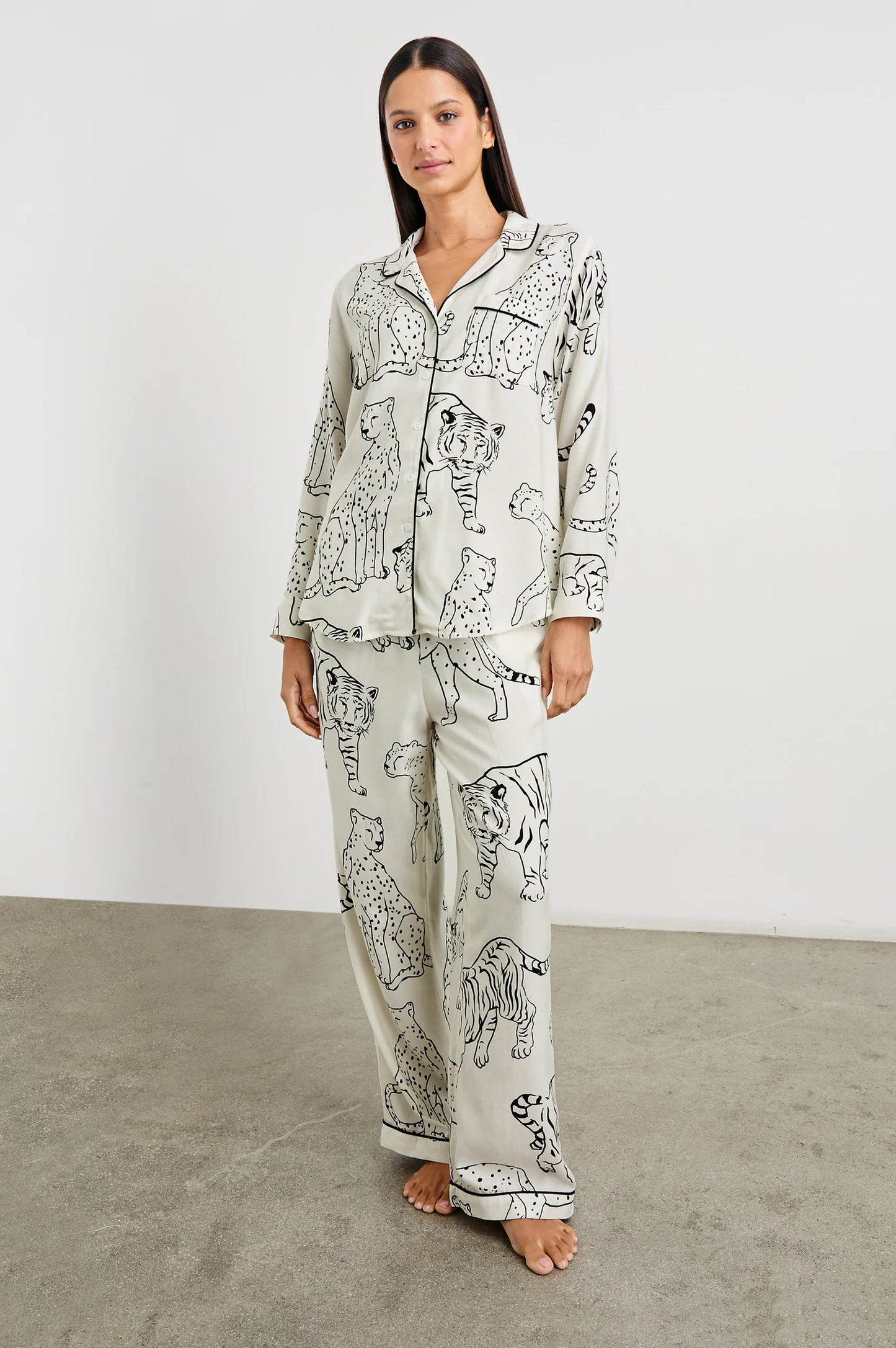 LUNA PAJAMA SET - IVORY JUNGLE