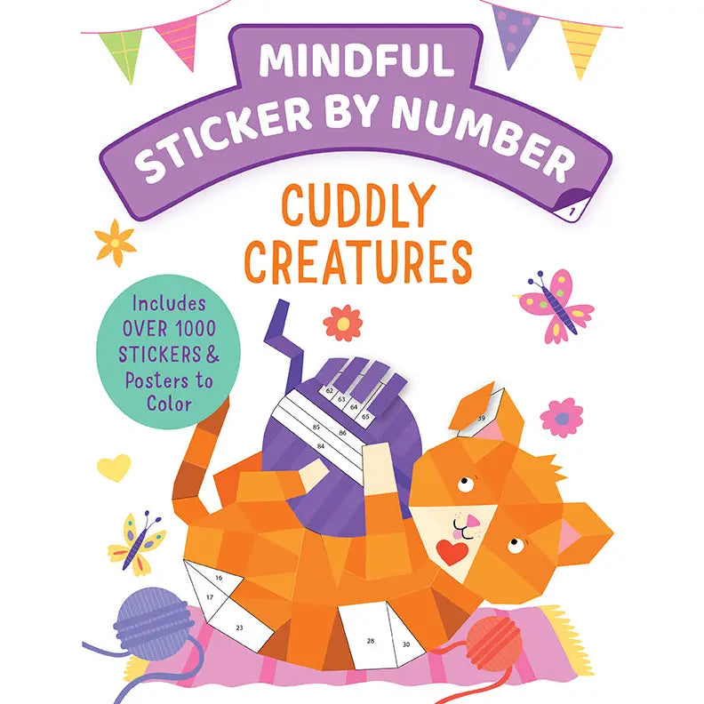 MINDFUL STICKER BY NUMBER - CUDDLY CREATURES