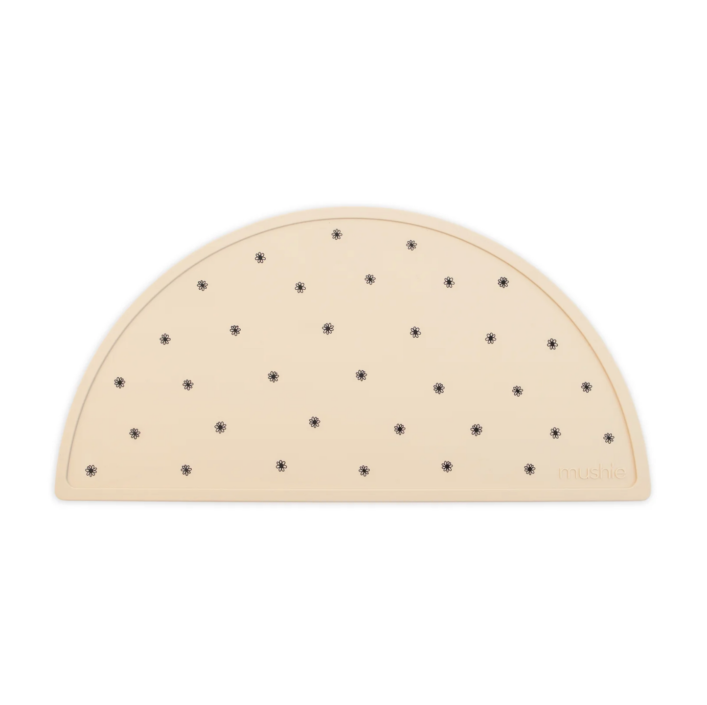 MUSHIE SILICONE PLACE MAT - BLACK DAISY