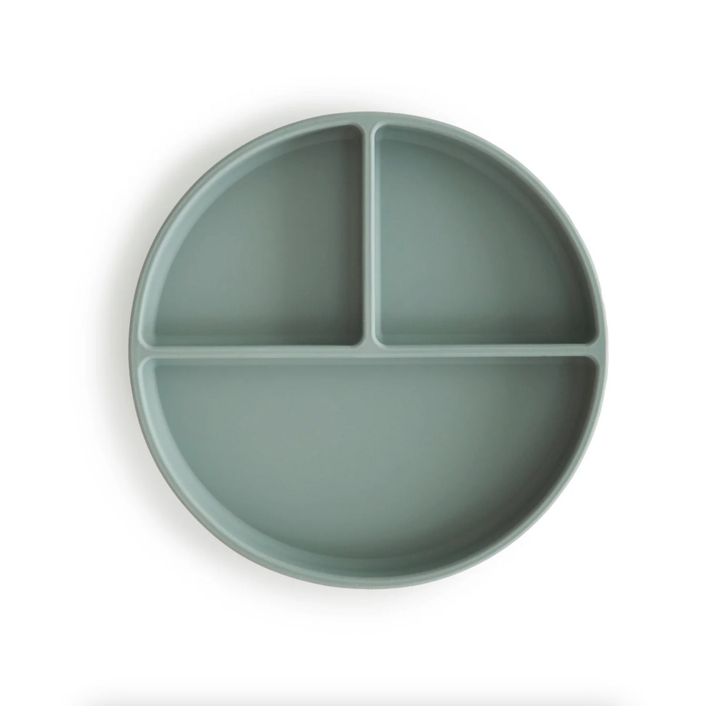MUSHIE SILICONE SUCTION PLATE - CAMBRIDGE BLUE