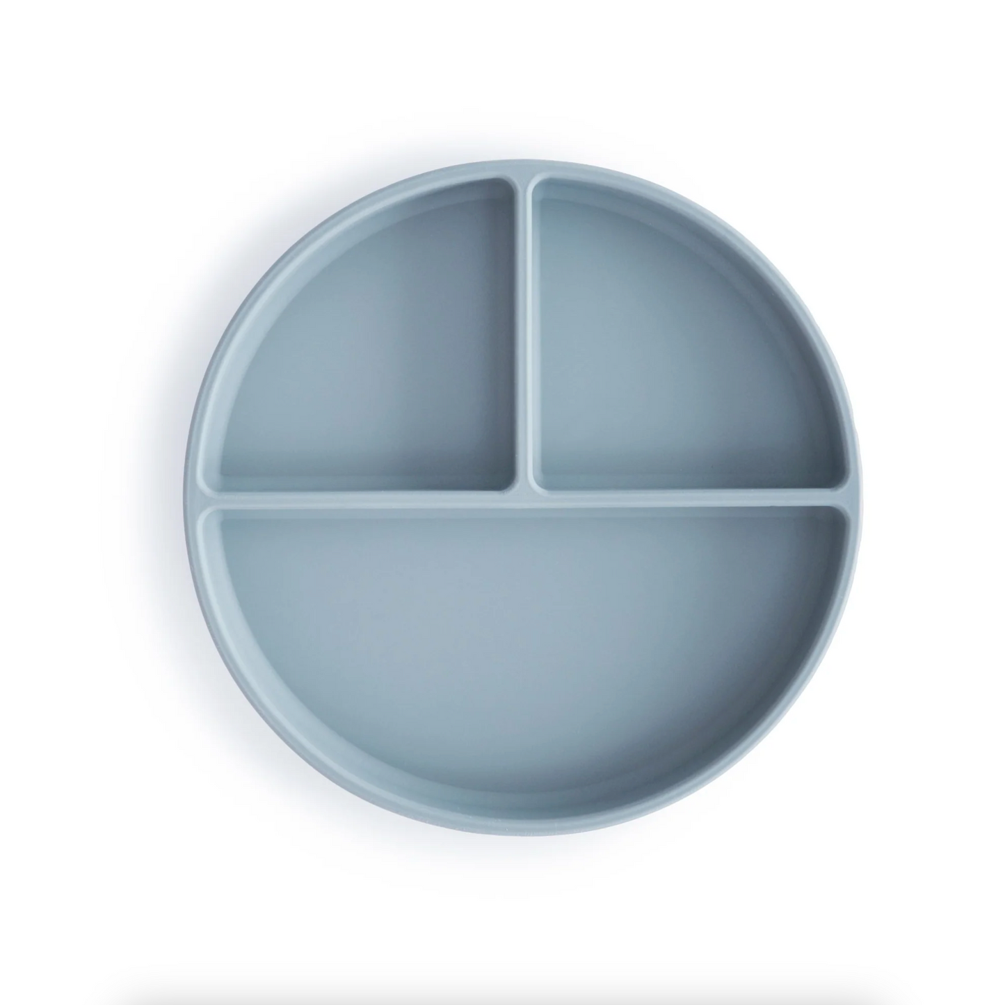MUSHIE SILICONE SUCTION PLATE - POWDER BLUE