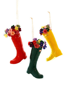 FLOWER GARDEN WELLIE ORNAMENT