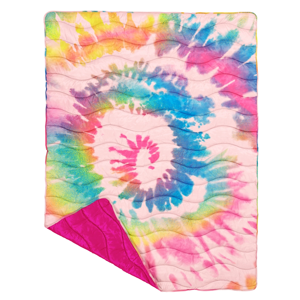 PUFFY_BLANKET - RAINBOW TIE DYE