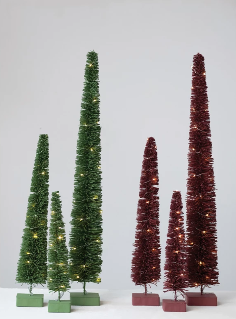 RATTAN TREE WITH LED LIGHTS