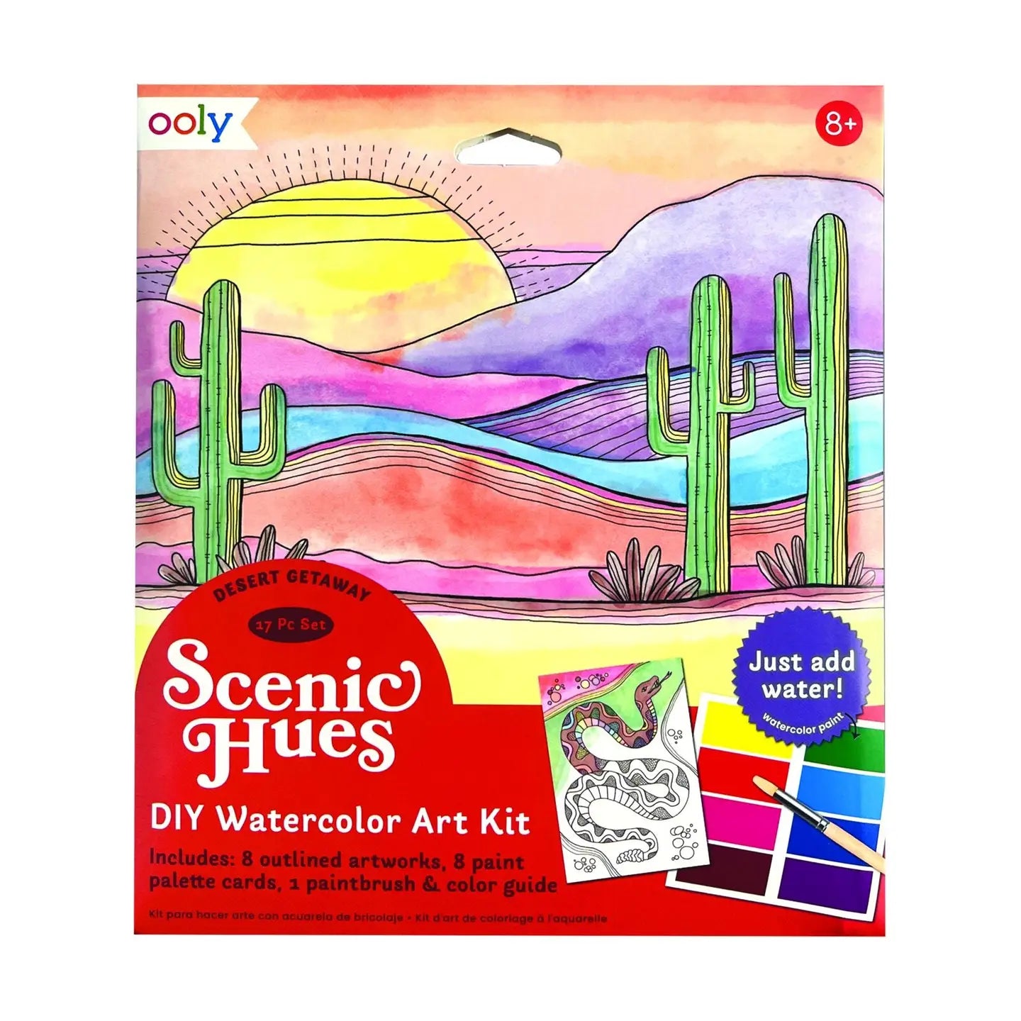 SCENIC HUES DIY WATERCOLOR KIT OOLY - DESERT GETAWAY