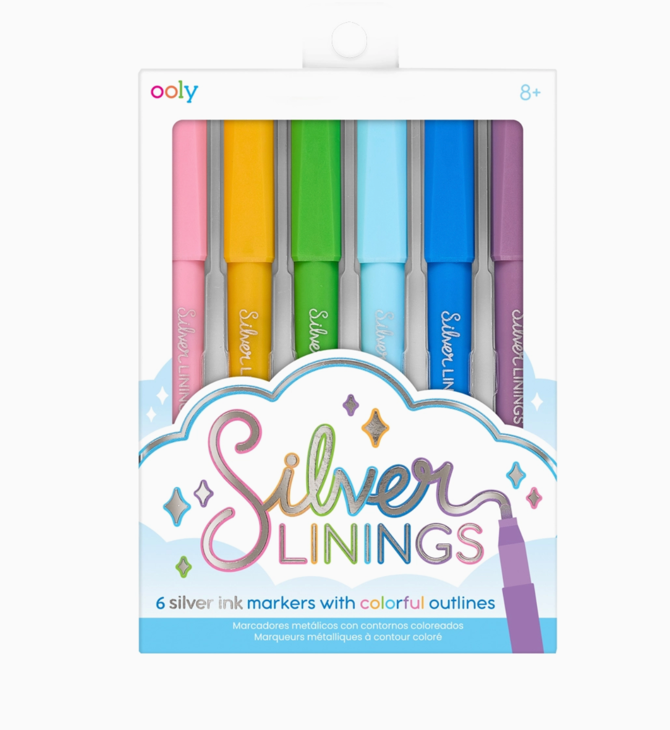 SILVER LININGS COLORFUL OUTLINE MARKERS OOLY