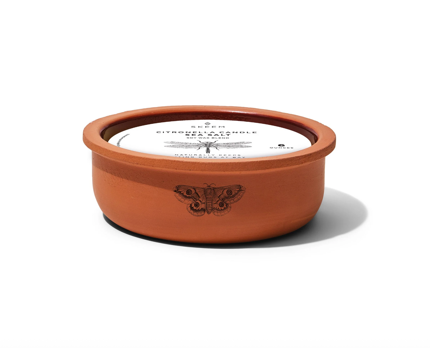SKEEM CITRONELLA SEA SALT TRIPLE WICK TERRACOTTA CANDLE