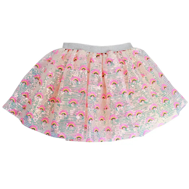 SPARKLE RAINBOW TUTU - WHITE RAINBOW