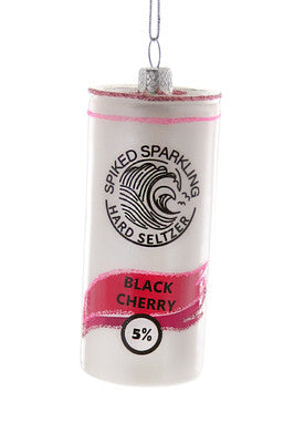 SPIKED SPARKING SELTZER ORNAMENT - BK CHERRY
