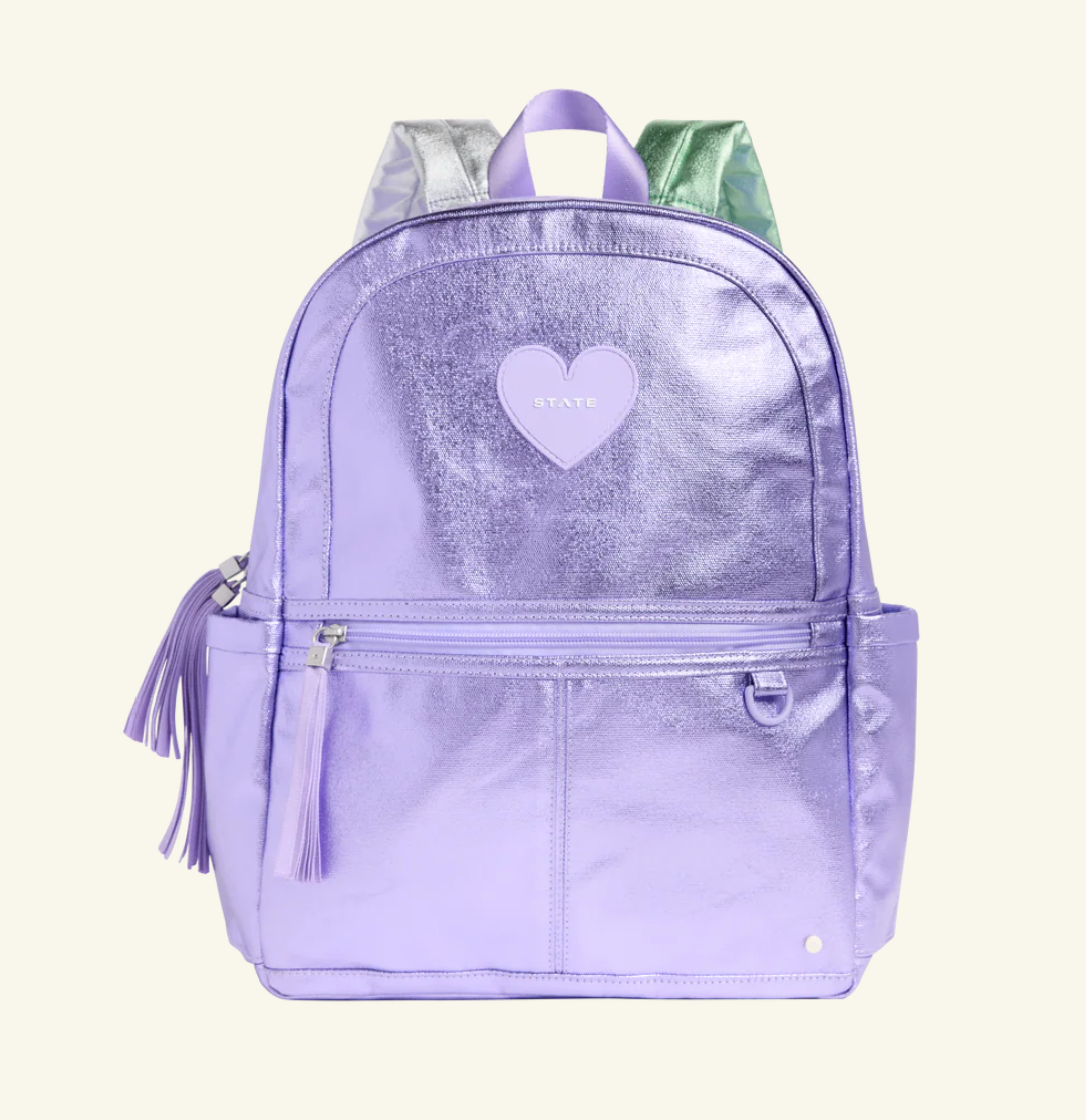 STATE KANE BACKPACK - LILAC METALLIC