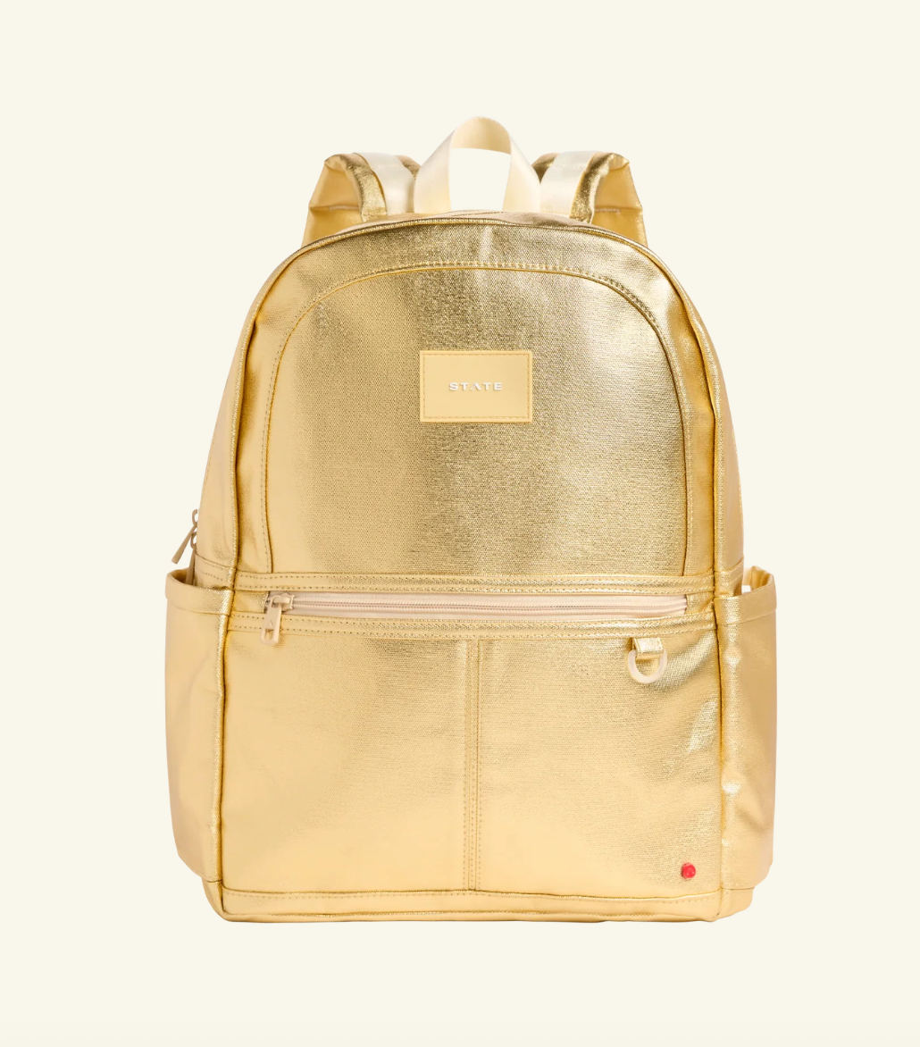 STATE KANE DOUBLE POCKET BACKPACK - GOLD