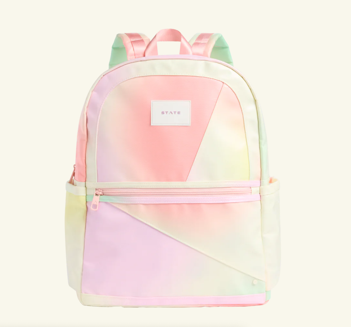 STATE KANE DOUBLE POCKE LARGE BACKPACK- PATCHWORK TIE DYE