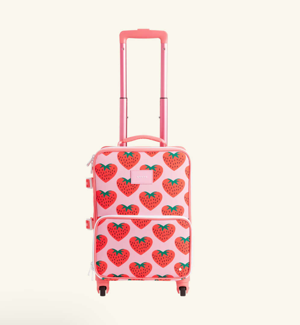 STATE MINI LOGAN SUITCASE - STRAWBERRIES