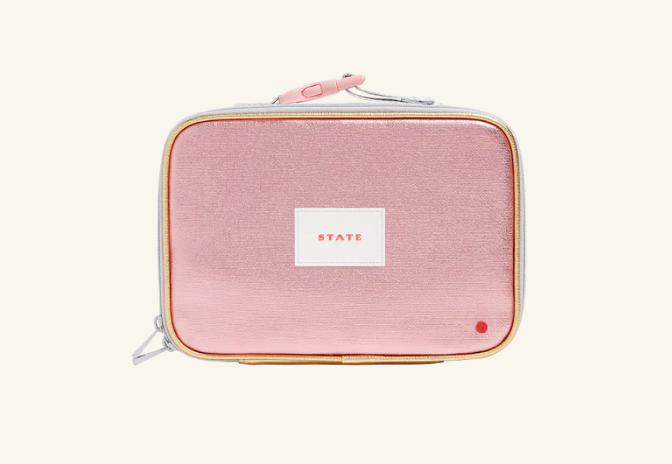STATE RODGERS LUNCHBOX - PINK/SILVER