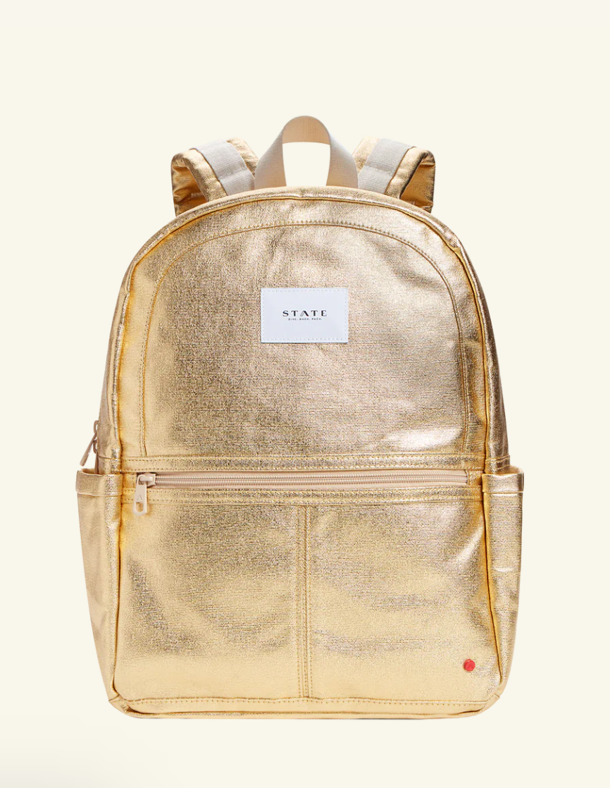 State Bags Kane Kids Backpack in Metallic Rainbow Sequins