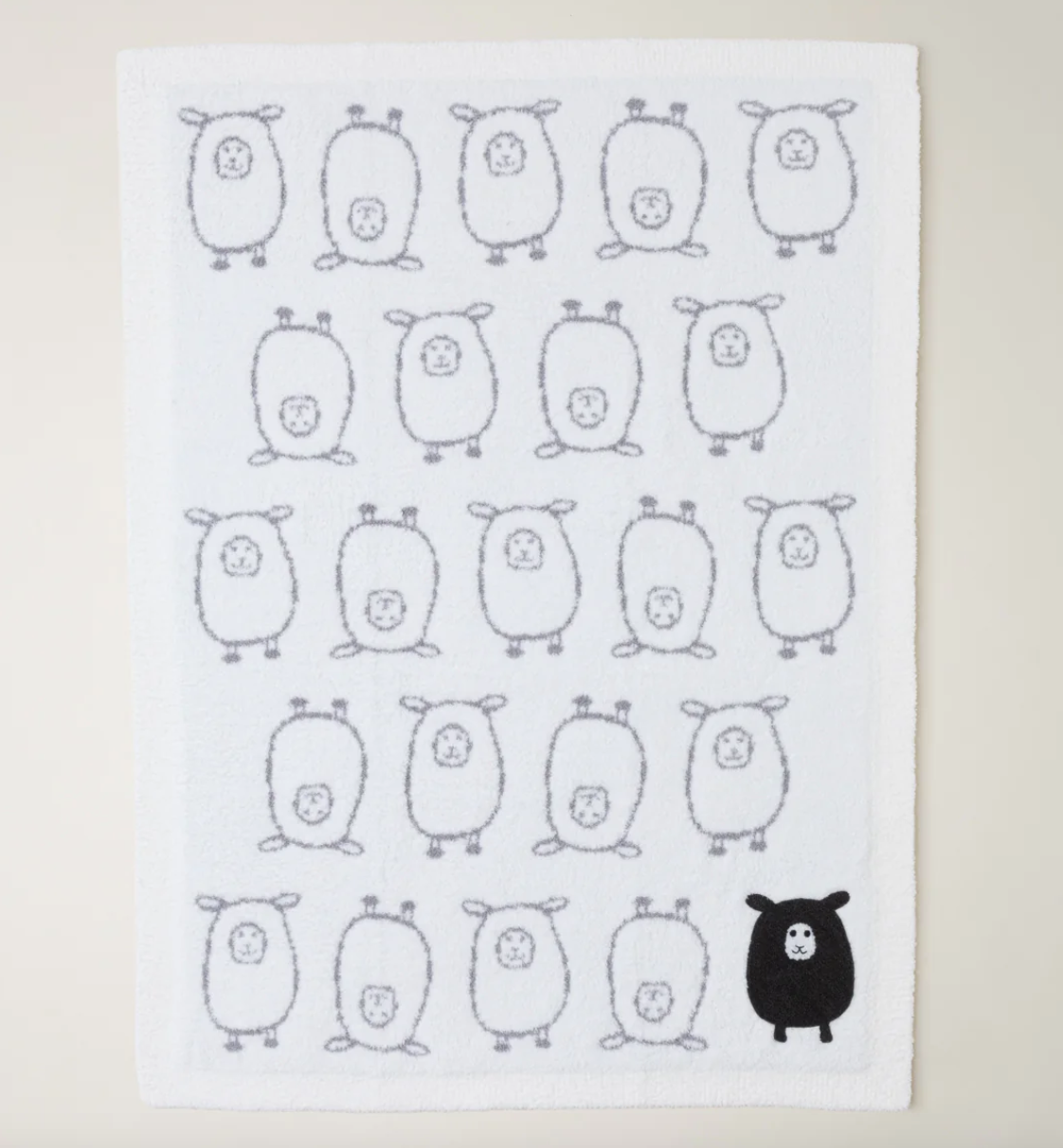 Load image into Gallery viewer, COZYCHIC BLACK SHEEP BABY BLANKET
