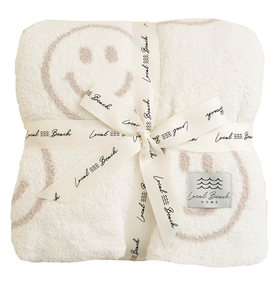 LUXE HOME BLANKET - SMILEY