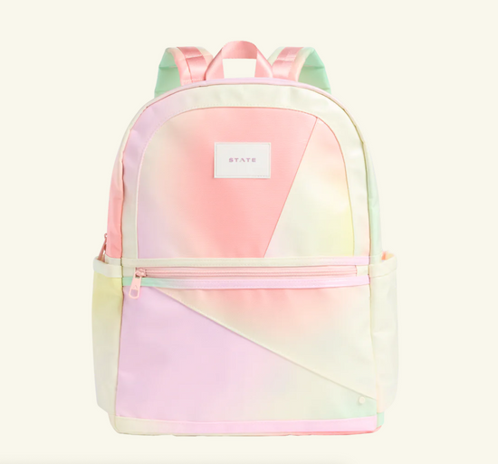 KANE DOUBLE POCKET LARGE BACKPACK - PATCHWORK TIE DYE