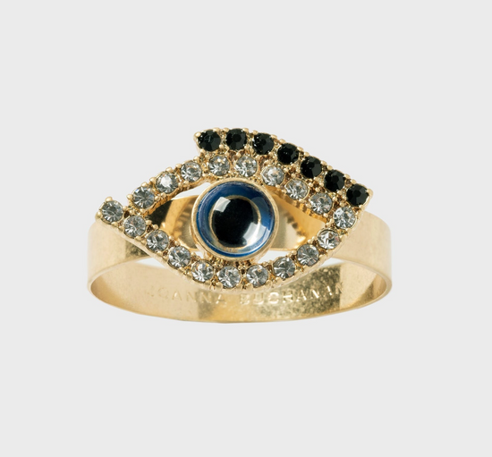 JOANNA BUCHANAN SKINNY EVIL EYE NAPKIN RING - SET OF 4