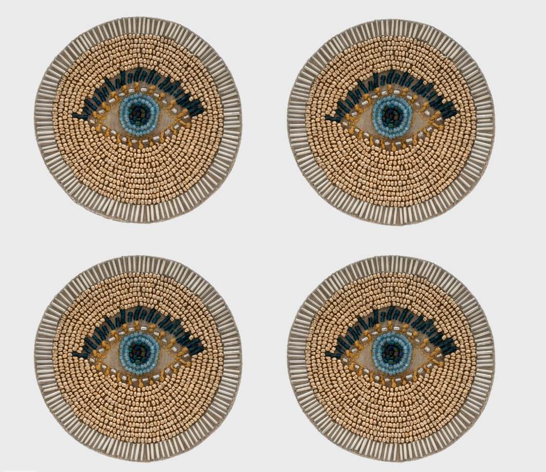 EVIL EYE COASTERS - SET OF 4