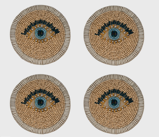 EVIL EYE COASTERS - SET OF 4