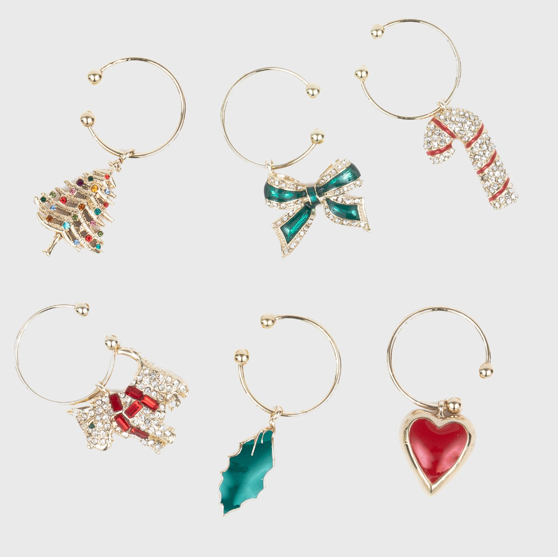 CHRISTMAS WINE CHARMS