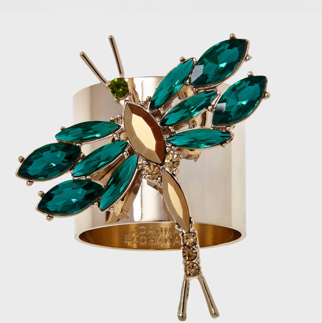 DRAGONFLY NAPKIN RINGS - SET OF 2