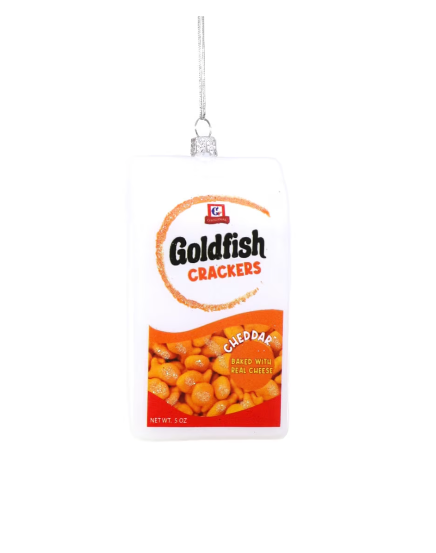 BAG OF GOLDFISH CRACKERS ORNAMENT