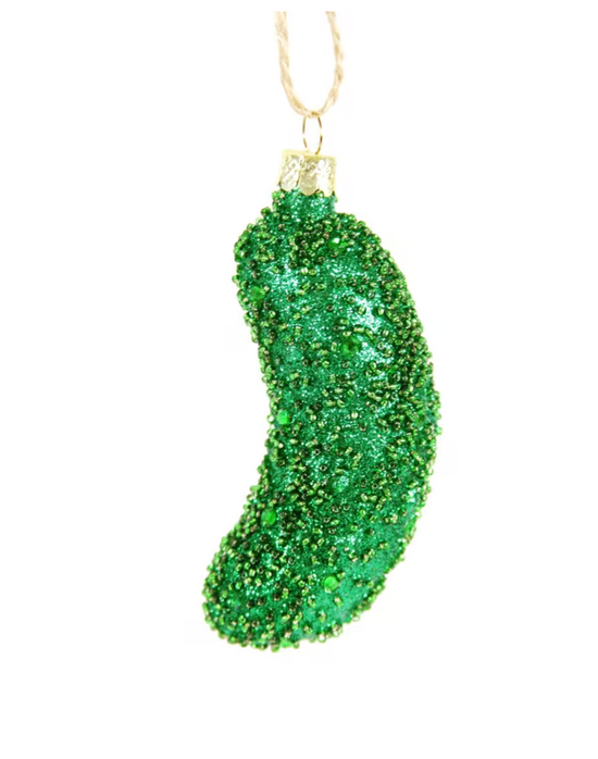 JEWELED PICKLE ORNAMENT