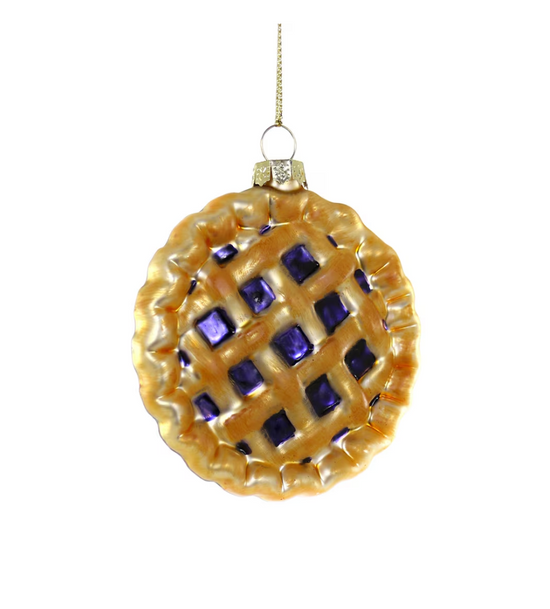 BLUEBERRY LATICE PIE ORNAMENT