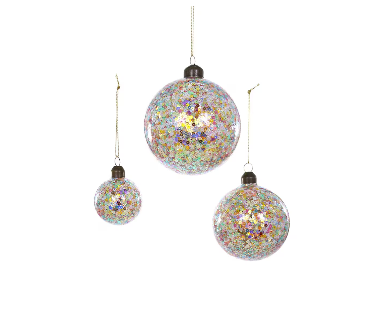 CONFETTI BAUBLE ORNAMENT